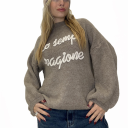 maglione con ricamo ho sempre ragione